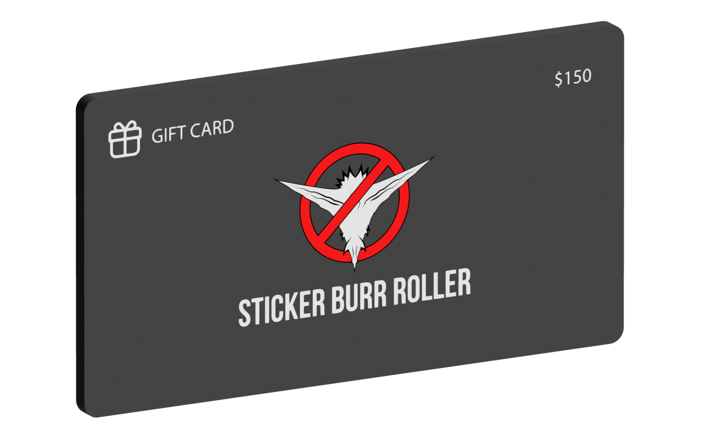 Sticker Burr Roller Gift Card